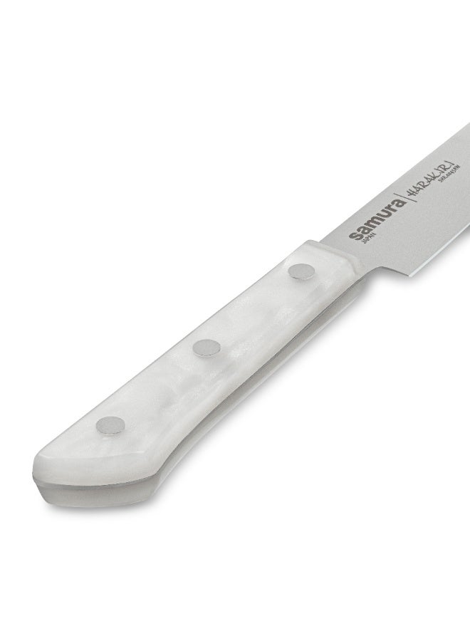 Samura HARAKIRI Acryl Slicing Knife 7.7'' / 196 mm | AUS‑8 Stainless Steel Kitchen Knife for Meat, Bread & Roasts | Ultra Sharp Lightweight Blade with Comfortable Acryl Handle - Image 5